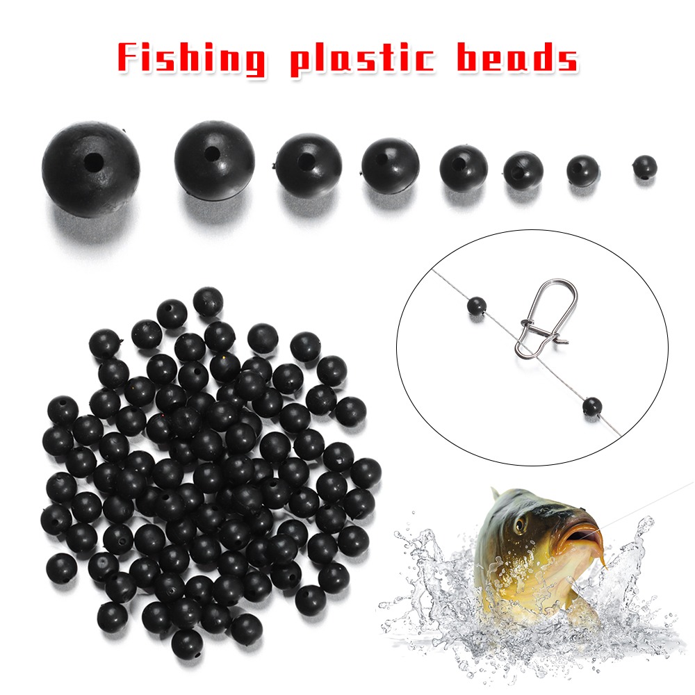 100pcs/lot Fishing Beads Space - Fishing Lure Soft Plastic review and price